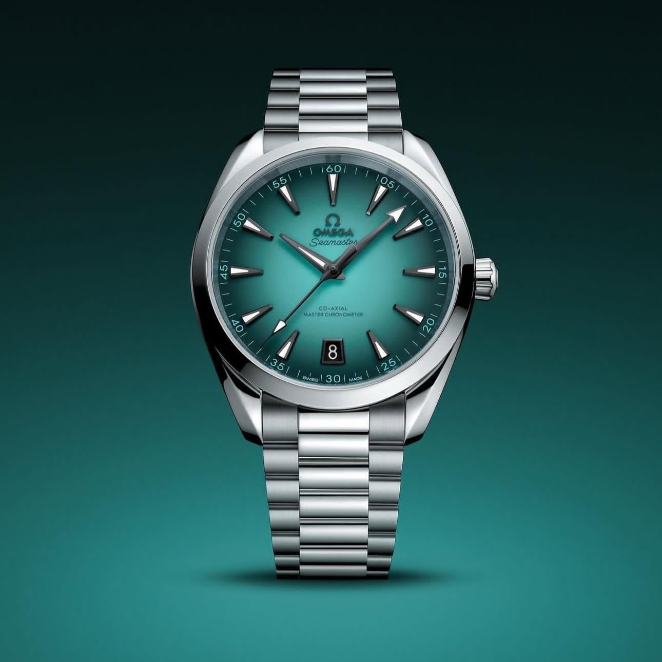 OMG SEAMASTER AQUA TERRA 150M TURQUOISE [TURQUOISE / SILVER] 0209025