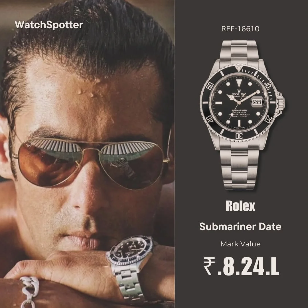 ROLEX SUBMARINER SILVER BLACK SALMAN KHAN EDITION