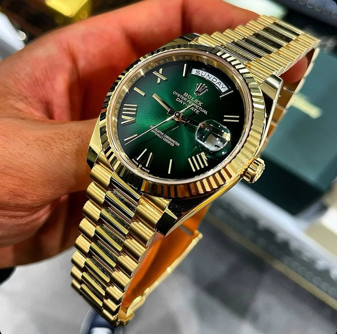 RLX DAY DATE [GREEN / GOLDEN] 0110025