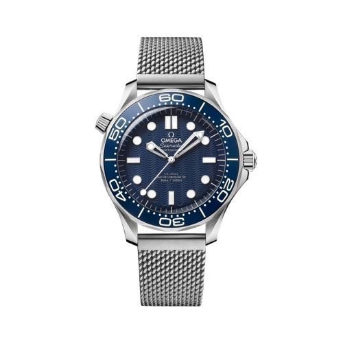 OMEGA SEAMASTER JAMES BOND 60th Anniversary 42mm Stainless Steel Blue Dot Dial Watch