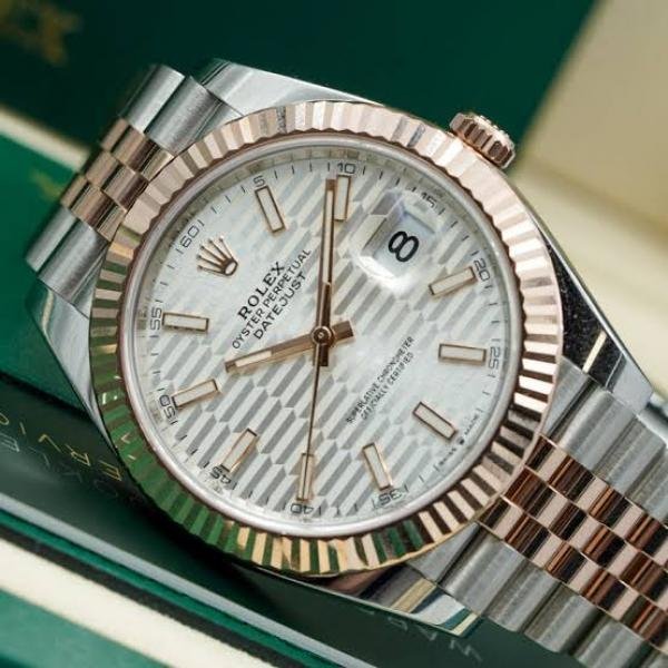 RLX DATEJUST [WHITE / ROSEGOLD / SILVER] 3009025