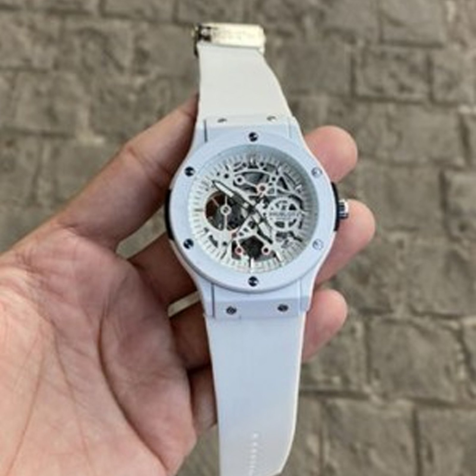 Hublot Skeleton White.